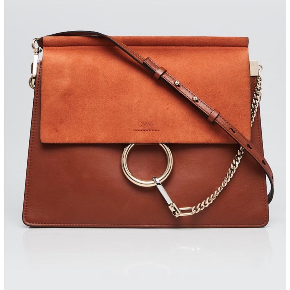 Authentic Chloe Faye bag in Tobacco